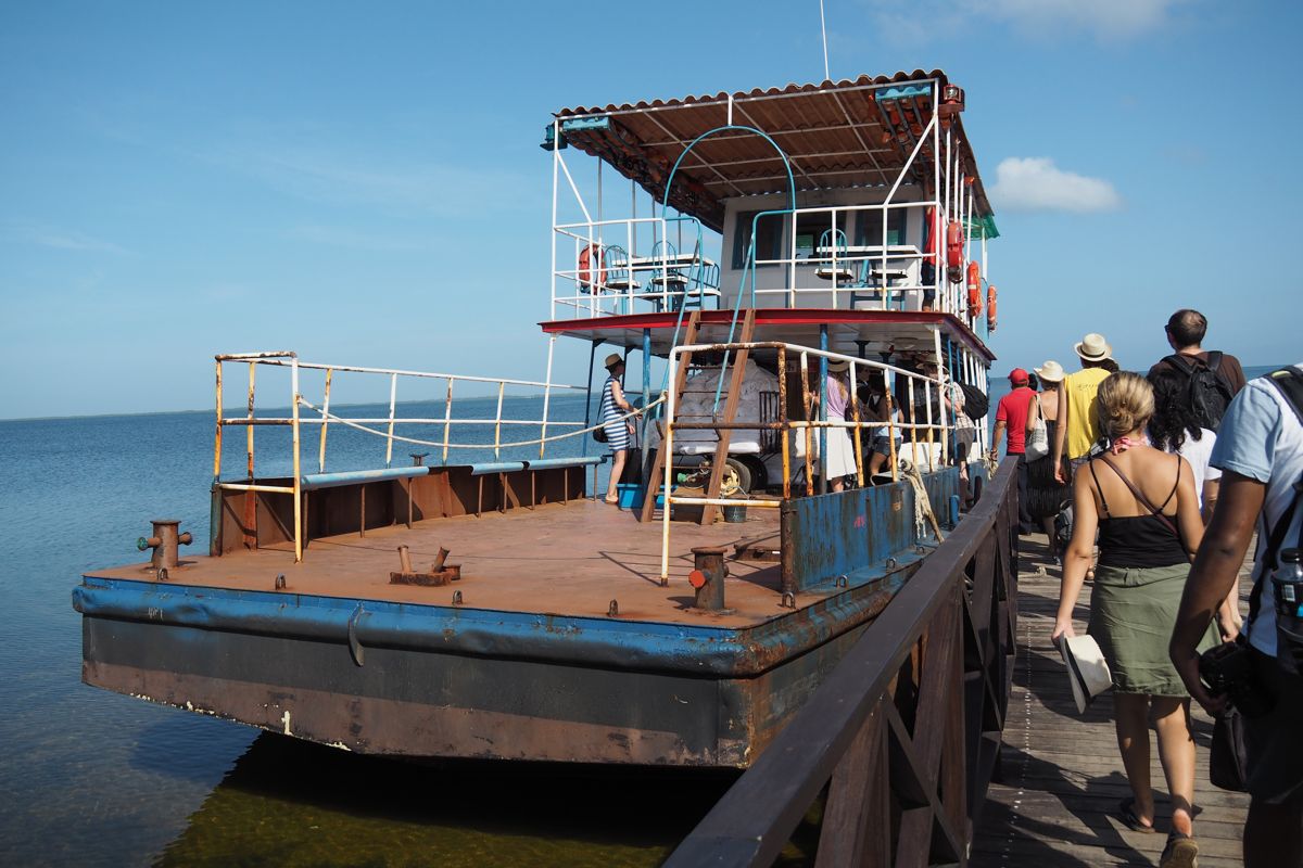 ferry or ship deck