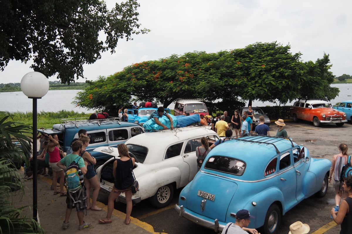 busy market