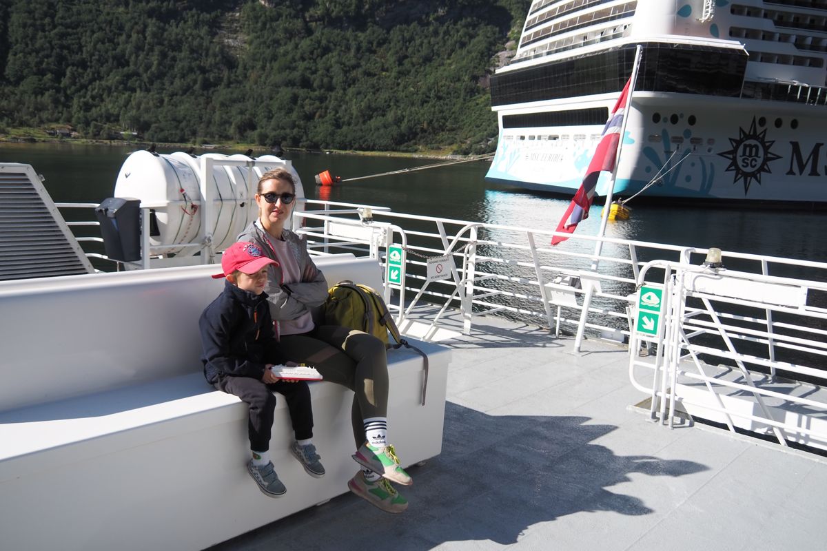 ferry or ship deck